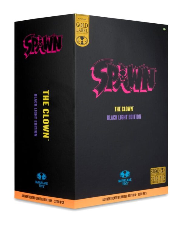 Spawn Akció Figura The Clown (Black Light Edition) (Gold Label) 30 cm