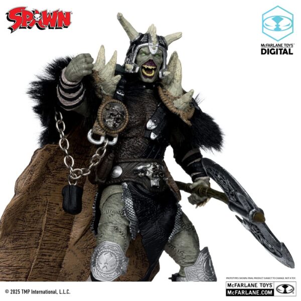 Spawn Akció Figura Bloodaxe with Horse (Spawn: The Dark Ages) (McFarlane Toys 30th Anniversary) (Gold Label) 18 cm