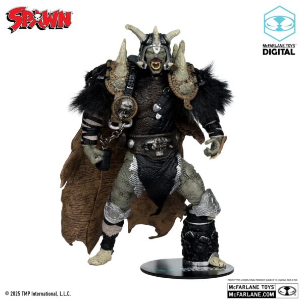 Spawn Akció Figura Bloodaxe with Horse (Spawn: The Dark Ages) (McFarlane Toys 30th Anniversary) (Gold Label) 18 cm