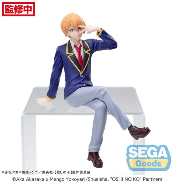 Oshi No Ko PM Perching PVC Szobor Aqua Uniform 14 cm