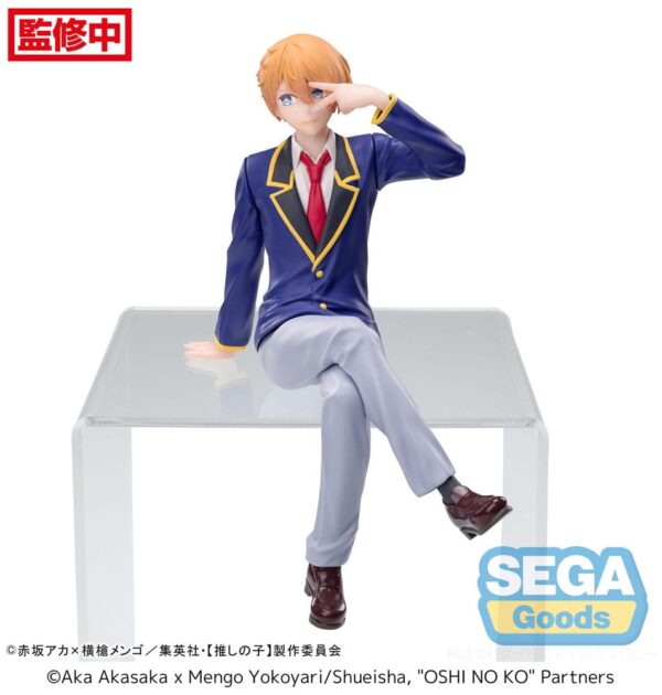 Oshi No Ko PM Perching PVC Szobor Aqua Uniform 14 cm