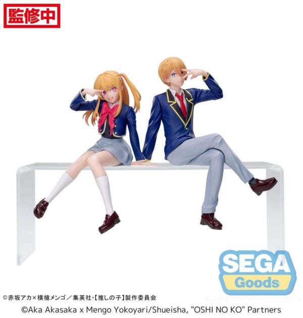 Oshi No Ko PM Perching PVC Szobor Aqua Uniform 14 cm