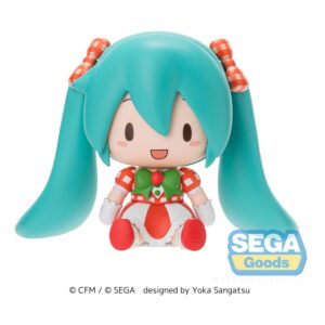 Character Vocal Series 01: Hatsune Miku Fuwa Petit Chibi Figura Hatsune Miku x Love and Berry Dress Up and Dance! Lovely Strawberry 8 cm