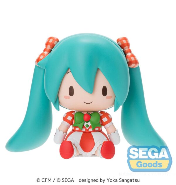 Character Vocal Series 01: Hatsune Miku Fuwa Petit Chibi Figura Hatsune Miku x Love and Berry Dress Up and Dance! Lovely Strawberry 8 cm