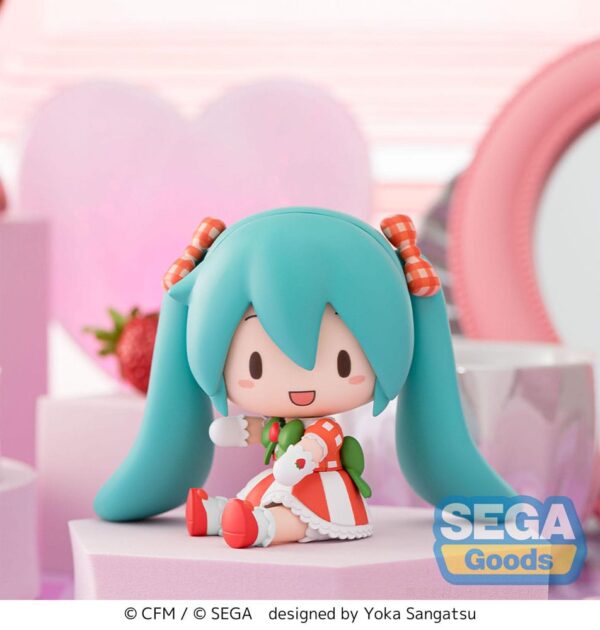 Character Vocal Series 01: Hatsune Miku Fuwa Petit Chibi Figura Hatsune Miku x Love and Berry Dress Up and Dance! Lovely Strawberry 8 cm