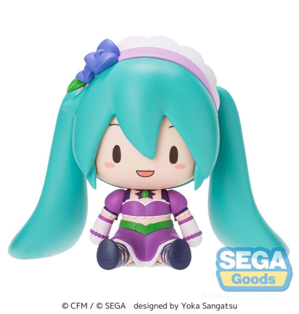 Character Vocal Series 01: Hatsune Miku Fuwa Petit Chibi Figura Hatsune Miku x Love and Berry Dress Up and Dance! Sparkly Purple 8 cm