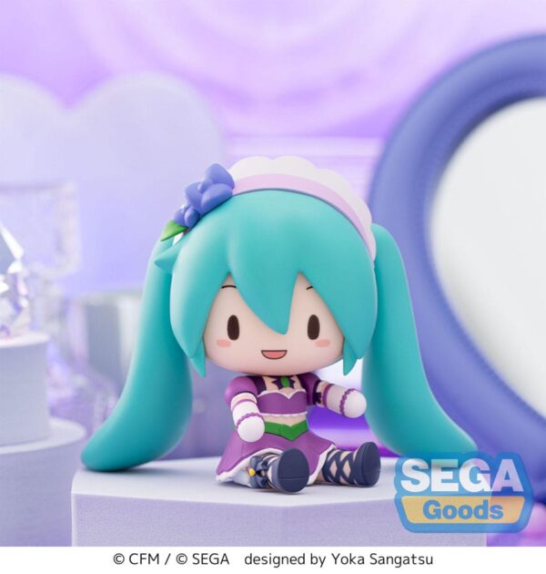 Character Vocal Series 01: Hatsune Miku Fuwa Petit Chibi Figura Hatsune Miku x Love and Berry Dress Up and Dance! Sparkly Purple 8 cm