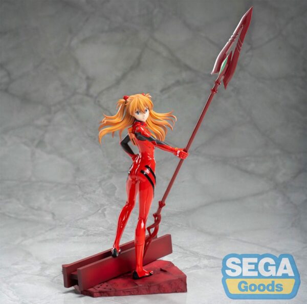 Evangelion: 3.0+1.0 Thrice Upon a Time Luminasta PVC Szobor Asuka Shikinami Langley x Spear of Longinus 20 cm