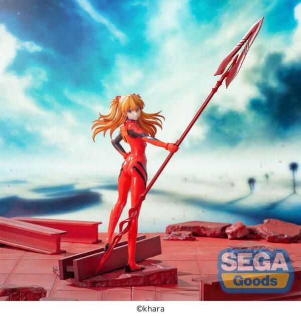 Evangelion: 3.0+1.0 Thrice Upon a Time Luminasta PVC Szobor Asuka Shikinami Langley x Spear of Longinus 20 cm