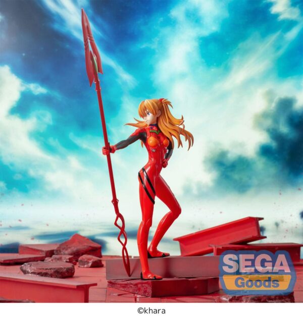 Evangelion: 3.0+1.0 Thrice Upon a Time Luminasta PVC Szobor Asuka Shikinami Langley x Spear of Longinus 20 cm