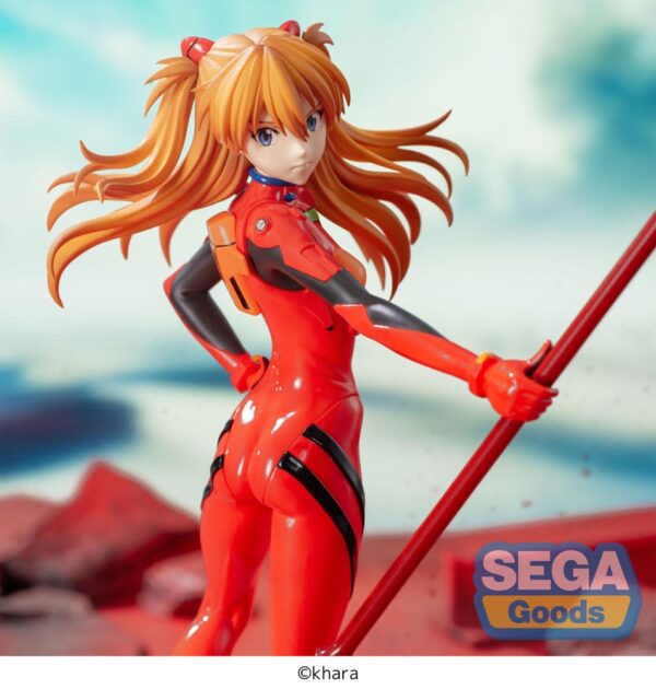 Evangelion: 3.0+1.0 Thrice Upon a Time Luminasta PVC Szobor Asuka Shikinami Langley x Spear of Longinus 20 cm