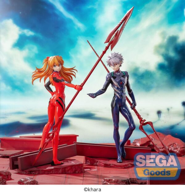 Evangelion: 3.0+1.0 Thrice Upon a Time Luminasta PVC Szobor Asuka Shikinami Langley x Spear of Longinus 20 cm