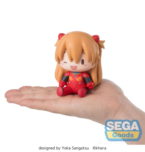 Evangelion: New Theatrical Edition Fuwa Petit Chibi Figura Asuka Plug Suit 8 cm