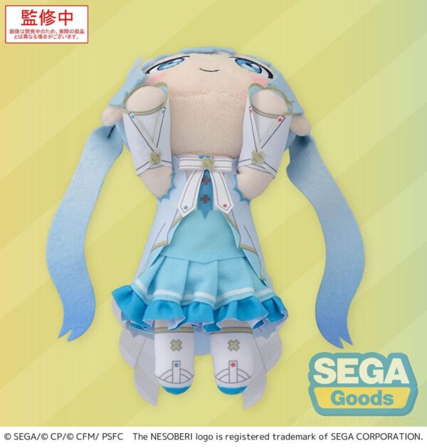 COLORFUL STAGE! The Movie: A Miku Who Can't Sing Nesoberi Lay-Down Plüss Figura Hatsune Miku Unshuttered Sekai 16 cm