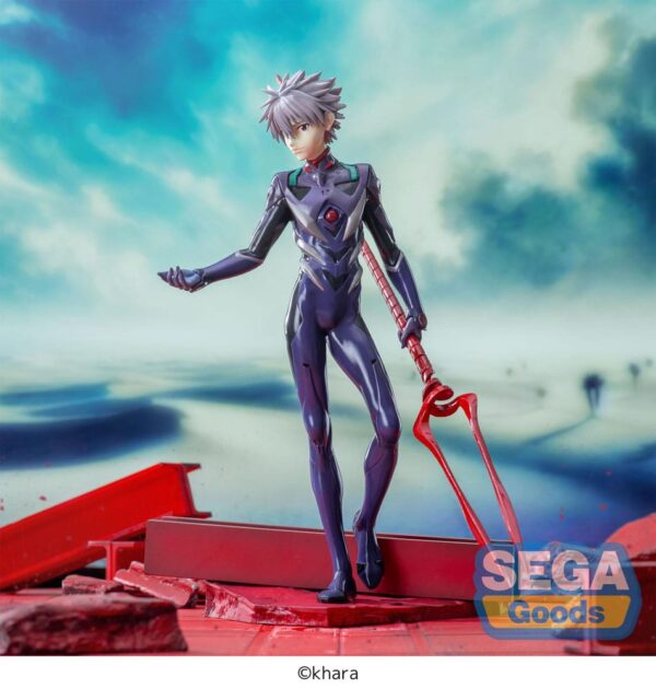 Evangelion: 3.0+1.0 Thrice Upon a Time Luminasta PVC Szobor Kaworu Nagisa x Spear of Longinus 21 cm