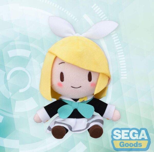 Character Vocal Series 02: Kagamine Rin/Len Fuwa Petit Mini Plüss Figura Kagamine Rin Uniform Ver. (EX) 16 cm