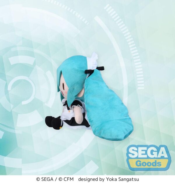 Hatsune Miku Project Diva Arcade Fuwa Petit Mini Plüss Figura Miku Maid Ver. (EX) 16 cm