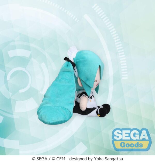 Hatsune Miku Project Diva Arcade Fuwa Petit Mini Plüss Figura Miku Maid Ver. (EX) 16 cm