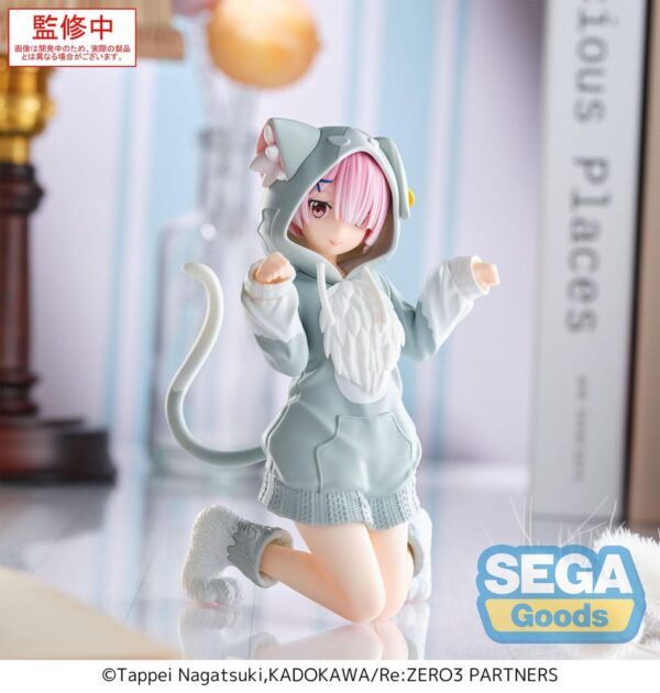 Re:Zero Starting Life in Another World Yumemirize PVC Szobor Ram Mofumofu Pack 11 cm