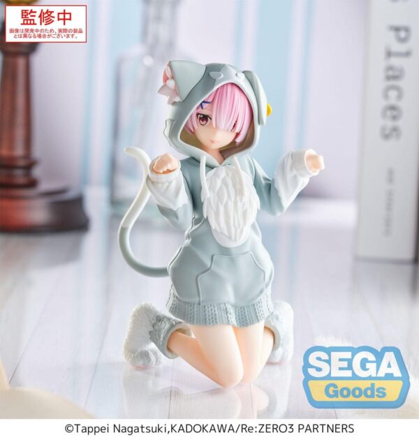 Re:Zero Starting Life in Another World Yumemirize PVC Szobor Ram Mofumofu Pack 11 cm
