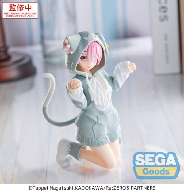 Re:Zero Starting Life in Another World Yumemirize PVC Szobor Ram Mofumofu Pack 11 cm