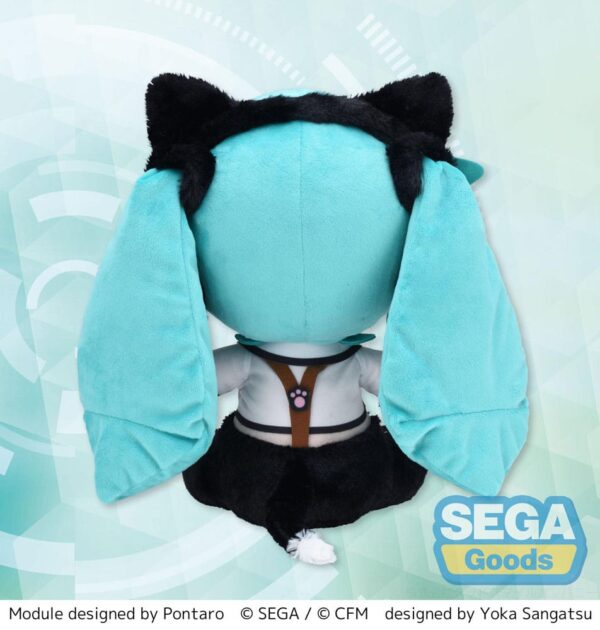 Hatsune Miku Project Diva Arcade Future Tone Fuwa Petit Plüss Figura Hatsune Miku Kitty Cat LL 30 cm