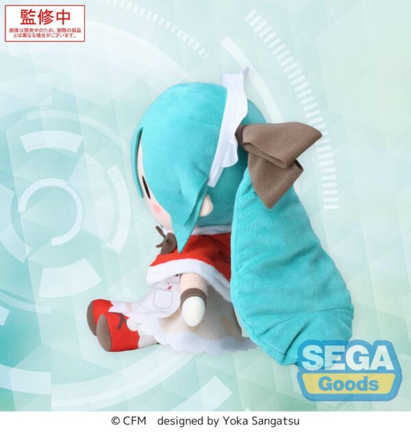 Character Vocal Series 01: Hatsune Miku Fuwa Petit Plüss Figura Hatsune Miku Christmas 2025 M 22 cm