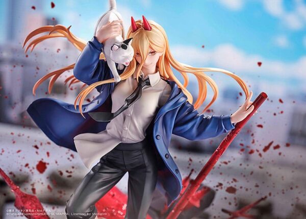Chainsaw Man Szobor 1/7 Power & Meowy 28 cm