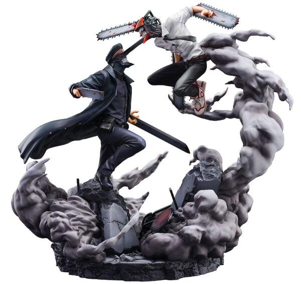 Chainsaw Man Szobor Super Situation Figura Chainsaw Man vs. Samurai Sword 26 cm