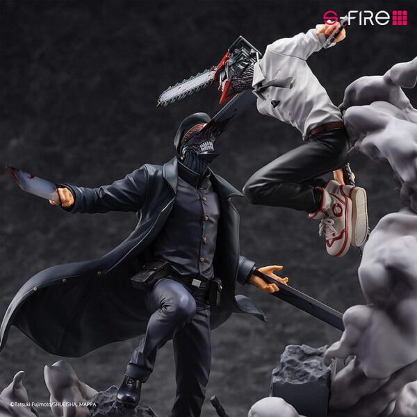Chainsaw Man Szobor Super Situation Figura Chainsaw Man vs. Samurai Sword 26 cm