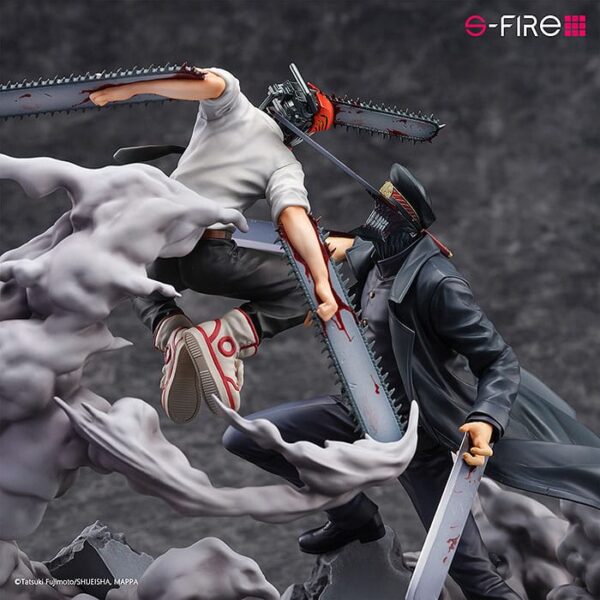 Chainsaw Man Szobor Super Situation Figura Chainsaw Man vs. Samurai Sword 26 cm