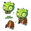 Plants vs. Zombies Kitűző Zombie 5 cm