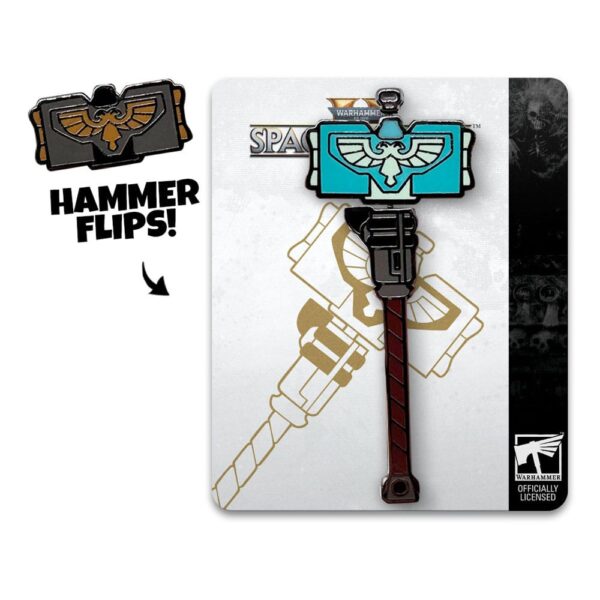 Space Marine 2 Kitűző Thunder Hammer 5 cm