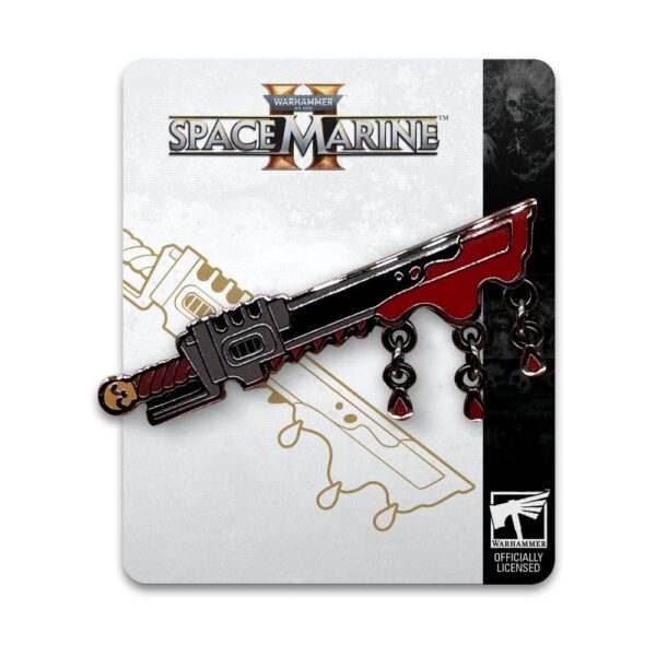 Space Marine 2 Kitűző Chainsword  5 cm