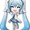 Hatsune Miku Vinyl Figura Snow Miku 11 cm