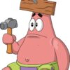 SpongeBob SquarePants Vinyl Figura Nail on Head Patrick 10 cm