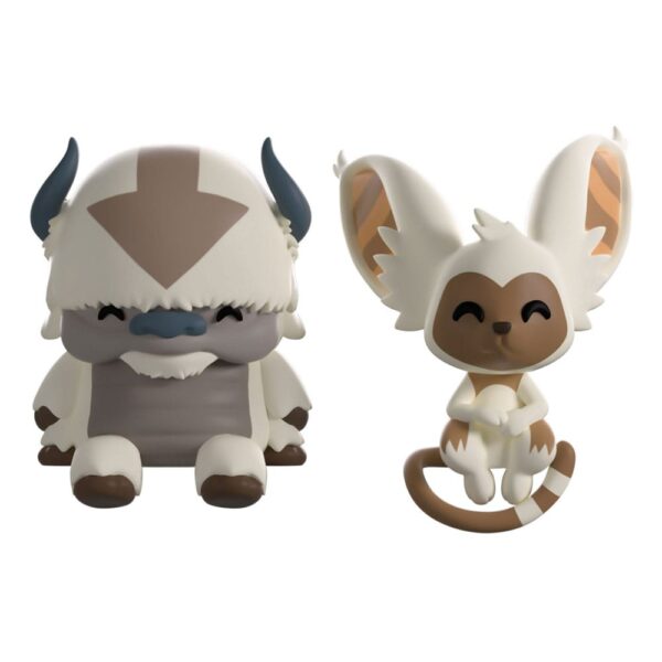 Avatar: The Last Airbender Vinyl Figuras Appa and Momo Monitor Buddiez 5 cm