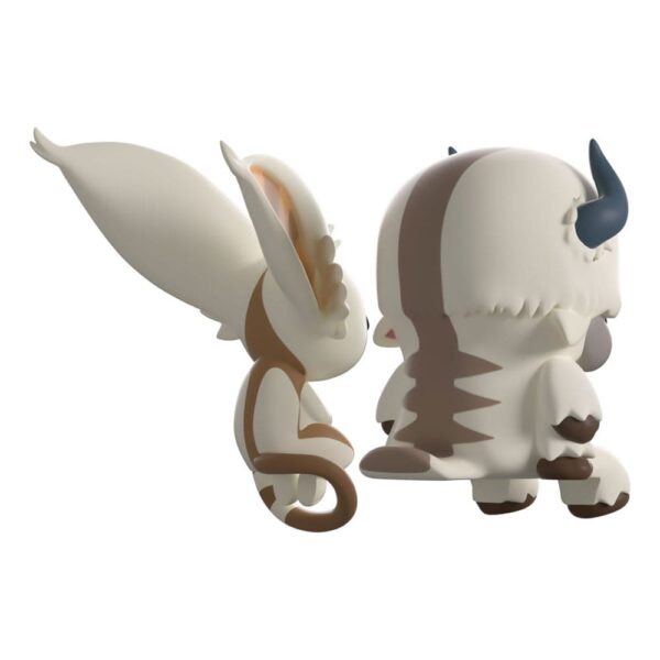 Avatar: The Last Airbender Vinyl Figuras Appa and Momo Monitor Buddiez 5 cm
