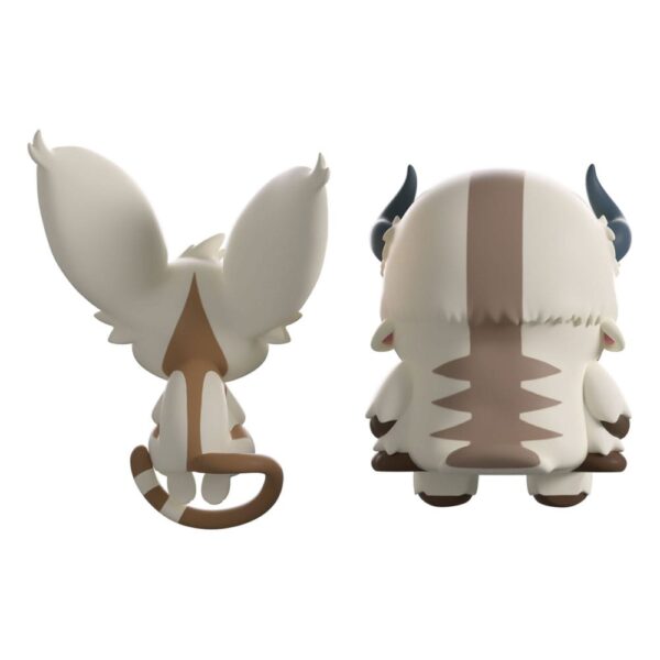 Avatar: The Last Airbender Vinyl Figuras Appa and Momo Monitor Buddiez 5 cm