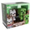 Minecraft Vinyl Figuras Wolf and Creeper Monitor Buddiez