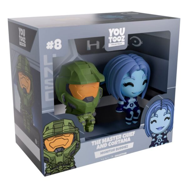 Halo Vinyl Figuras The Master Chief & Cortana Monitor Buddiez