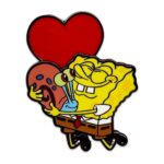 SpongeBob SquarePants Bobble Kitűző Spongebob Heart 5 cm