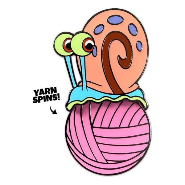SpongeBob SquarePants Kitűző Gary Yarn Spinning 5 cm