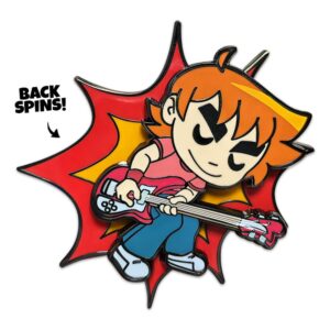 Scott Pilgrim Kitűző Scott Playing Guitar 5 cm
