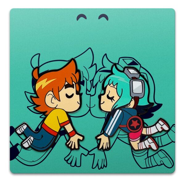 Scott Pilgrim Kitűző Scott & Ramona Kissing 5 cm