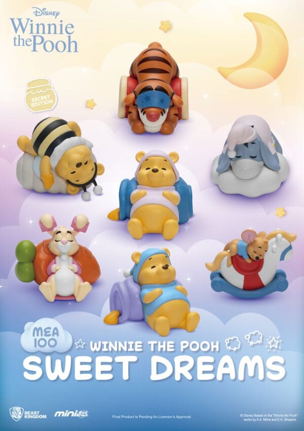 Winnie the Pooh Mini Egg Attack Blind Box Figuras sweet dreams 6 cm Assortment (6)