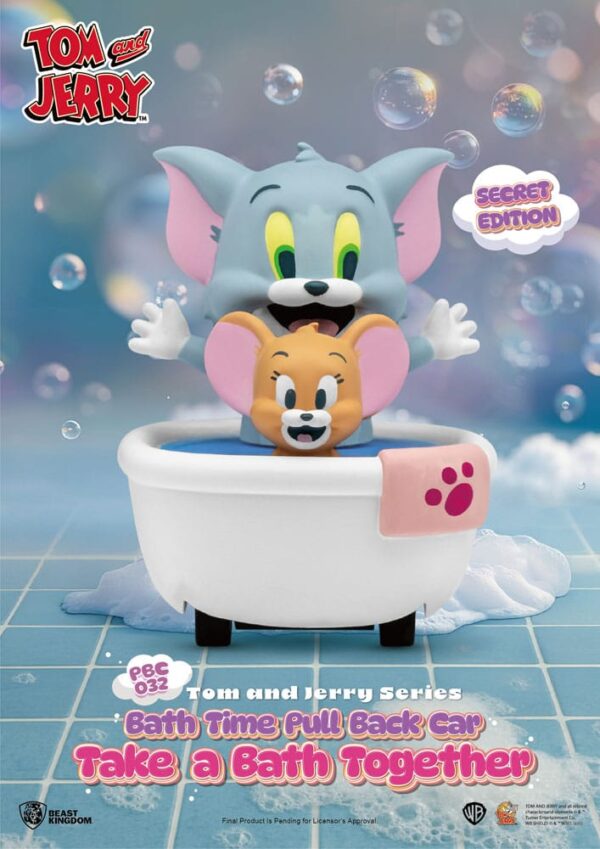 Tom & Jerry Pull Back Cars Bath Time Blind Box 6-Pack