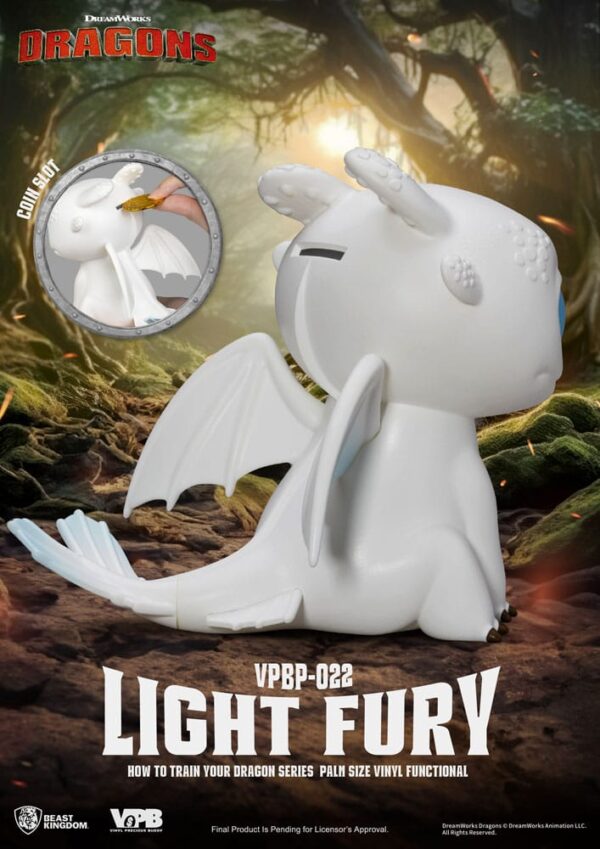 How To Train Your Dragon Piggy Vinyl Bank Light Fury 12 cm How To Train Your Dragon Piggy Vinyl Bank Light Fury 12 cm
