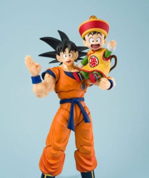 Dragon Ball S.H.Figuarts Akció Figura Son Goku & Son Gohan Kid & Kintoun 14 cm & 6 cm