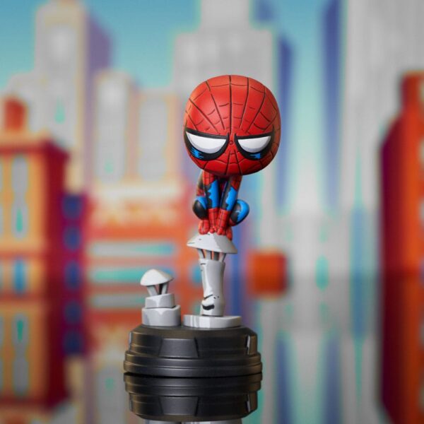 Marvel Animated Szobor Spider-Man on Chimney 15 cm